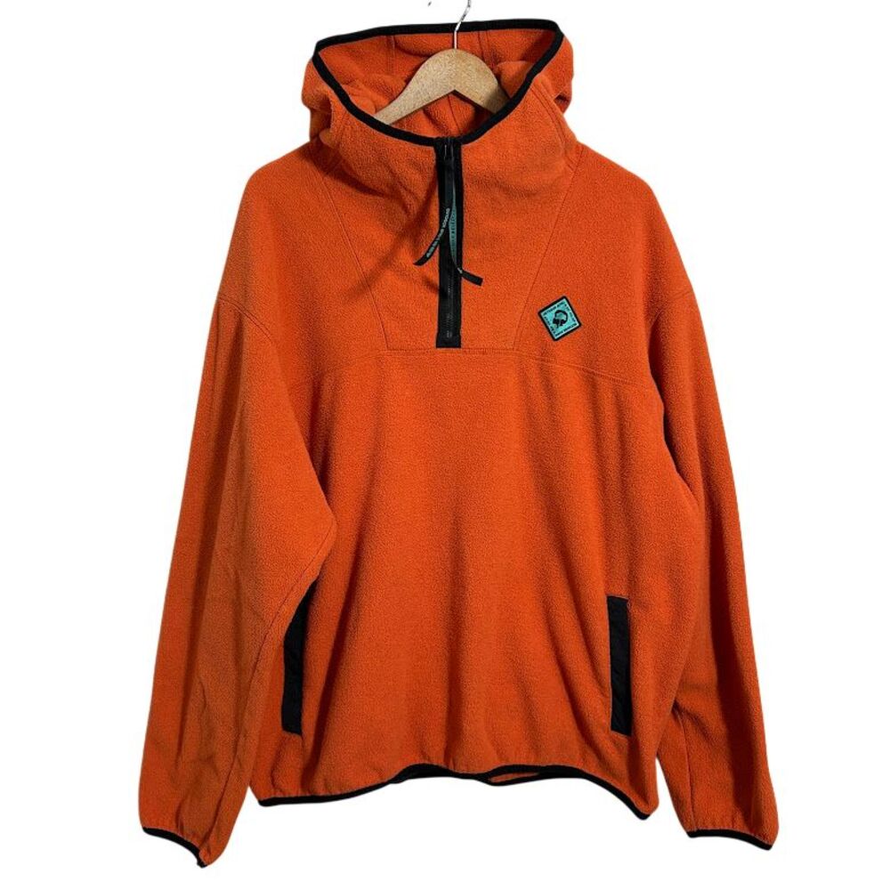 Outdoor Afro + REI Co-op Fleece Hoodie Pullover Mens XL Sweatshirt 1/4 Zip